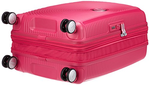 American Tourister - Soundbox Spinner Expandible, 55cm, 35,5/41 L - 2,6 KG, Rosa (Lightning Pink)