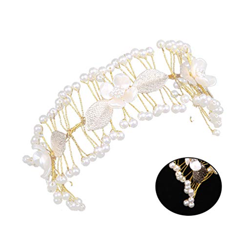 Amosfun 1 unid flor del aro del pelo creativo foto de la boda accesorios para el cabello accesorios para el cabello tocado para mujeres novia dama de honor