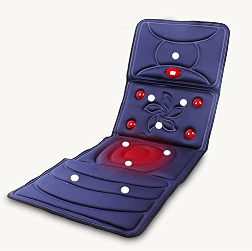 AMQ Colchón Masajeador con 8 Motores, 4 Zonas De Masaje, 9 Modos Y con Calor Lumbar Colchoneta De Masaje para Casa O Coche