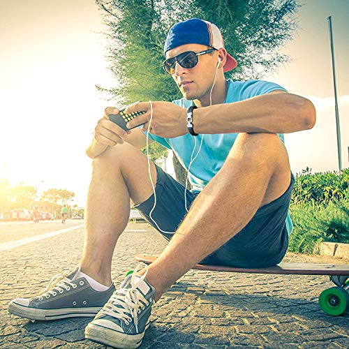 Amtier Pulsera de Cuero Brazalete Ajustable con Acero Inoxidable Push-Pull Cierre para Hombre