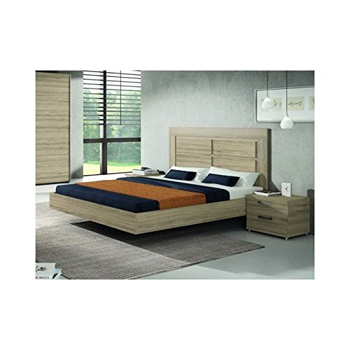 AMUEBLA Dormitorio Matrimonio Color Roble Natural