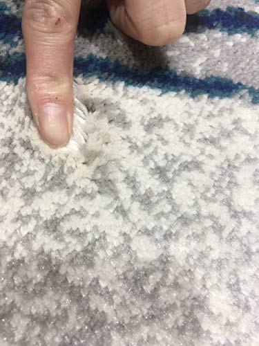 Amusingtao Alfombra Sala de Estar Alfombra Dormitorio Piso Alfombra Abstracta Sala de Estar Alfombra Azul Alfombra