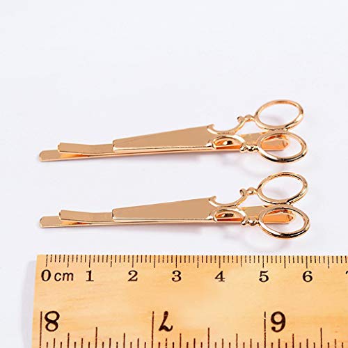 Amycute 8 pcs Pinza de Pelo Creativa, Peine, Tijeras y Hojas Horquillas de Metal para novia mujeres y niñas accesorios para el pelo para bodas y fiestas