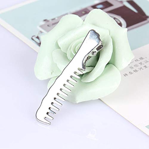 Amycute 8 pcs Pinza de Pelo Creativa, Peine, Tijeras y Hojas Horquillas de Metal para novia mujeres y niñas accesorios para el pelo para bodas y fiestas