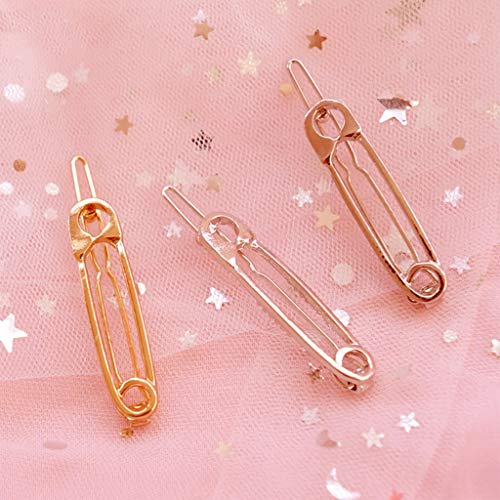 Amycute 8 pcs Pinza de Pelo Creativa, Peine, Tijeras y Hojas Horquillas de Metal para novia mujeres y niñas accesorios para el pelo para bodas y fiestas