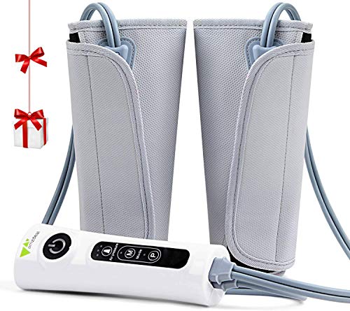 Amzdeal Masajeador para Piernas y Brazos Recargable de Presión Eléctrico con 3 Niveles de Intensidad Ajustables de Masaje