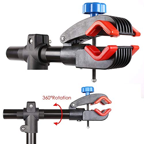 amzdeal Soporte Caballete de reparación de Bicicletas Soporte de Reparar Bici Altura Ajustable115cm-170cm, Soporte para Reparar Bicicleta Girando hasta 360 °，Nueva versión