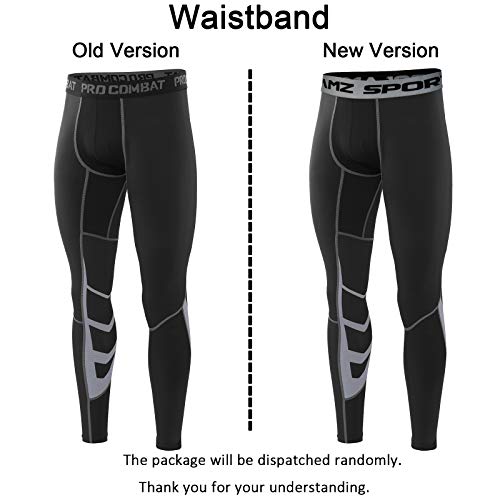 AMZSPORT Sports Hombres UX medio frío medias de Compresión Baselayer Leggings pieles térmicas Pro pantalones de entrenamiento para toda la temporada l