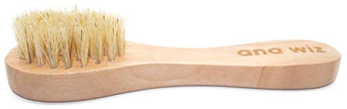 Ana WizTM - Cepillo facial de madera con cerdas de jabalí naturales suaves y mango de madera de loto