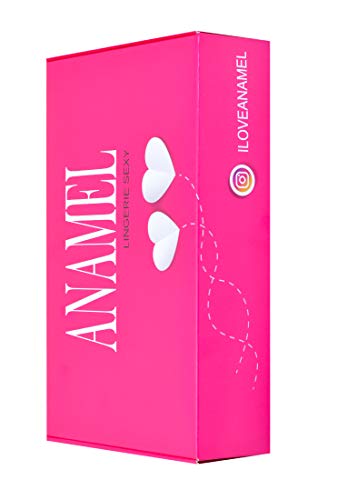 ANAMEL Disfraz Regalo Sexy de Lazo Rojo - Especial San Valentín, Navidad, cumpleaños, Despedidas de Solteros u Ocasiones Especiales