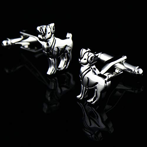 AnazoZ Gemelos Novio Cobre Gemelos de Camisa Hombe Gemelos de Camisa Aries Gemelos para Camisa Plata