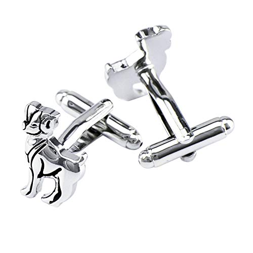 AnazoZ Gemelos Novio Cobre Gemelos de Camisa Hombe Gemelos de Camisa Aries Gemelos para Camisa Plata