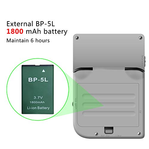 Anbernic Consolas de Juegos Portátil , RG300 Consola de Juegos Retro Game Console OpenDingux Tony System Built-in 3007 Juegos , 3.0 Pulgadas IPS Videojuegos Portátil - Gris