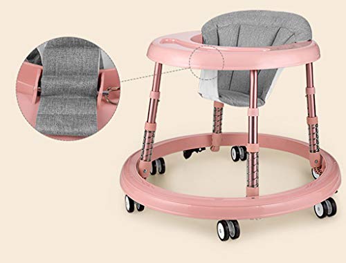 Andador Para Bebés Trolley Para Caminar Anti-o-piernas Rollover Multifunción Plegable Ajustable Por 6-18 Meses Bebé Infantil Niño Y Niña D