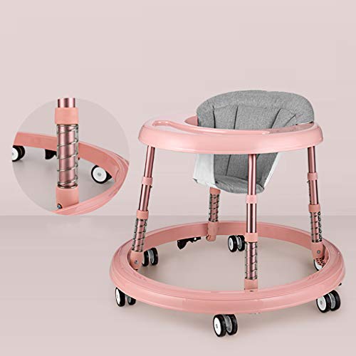 Andador Para Bebés Trolley Para Caminar Anti-o-piernas Rollover Multifunción Plegable Ajustable Por 6-18 Meses Bebé Infantil Niño Y Niña D