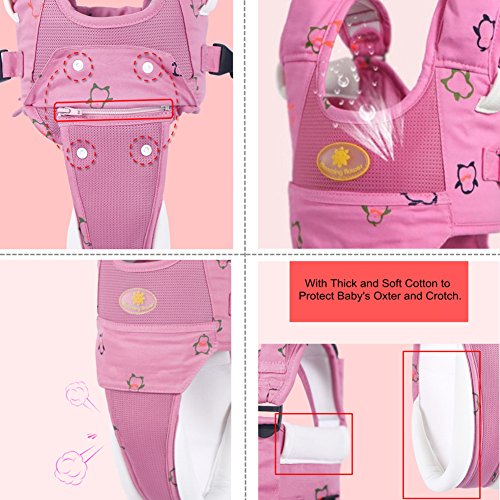 Andador Toddler Walking Assistant, Autbye De pie y caminando Aprendizaje Ayudante Para bebé, 4 en 1 funcional Arnés para caminar de seguridad Walker para bebé 7-24 meses (rosado)