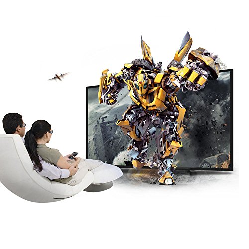 Andoer® G15-DLP Gafas de Obturador Activo 3D 96-144Hz para Proyector LG/BENQ/Acer/Sharp/Panasonic DLP Link 3D