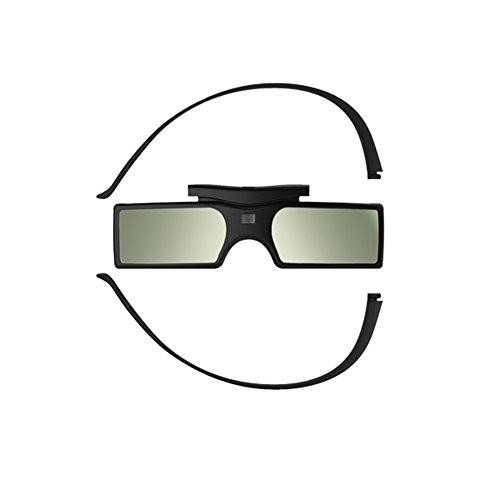 Andoer® G15-DLP Gafas de Obturador Activo 3D 96-144Hz para Proyector LG/BENQ/Acer/Sharp/Panasonic DLP Link 3D
