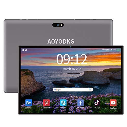 Android 9.0 Pie Tablet 10 Pulgadas 4G LTE WiFi, 3GB+32GB/Expandir 128GB Tableta Certificado Google GMS Quad-Core 8+5MP 8000mAh OTG, Bluetooth, FM | Soporte de Netflix Facebook 2020
