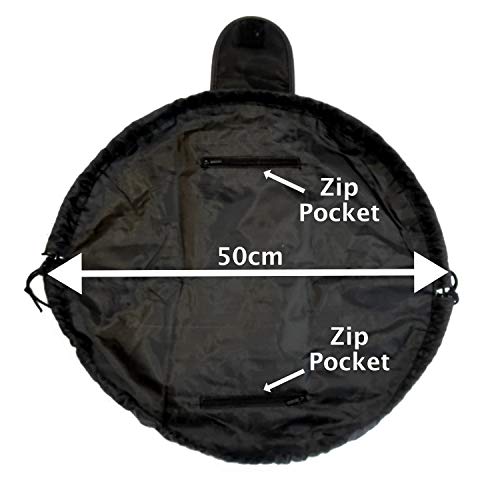 Ané - Bolsa de maquillaje con cordón - organizador de bolsa de viaje de gran capacidad - se abre plana para fácil acceso a todos sus cosméticos