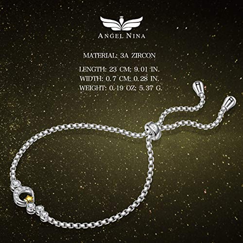 ANGEL NINA pulseras mujer plata de ley pulseras mujer baratas tous mujer joyeria pulseras de actividad regalos originales para mujer mama regalos cumpleaños aniversario