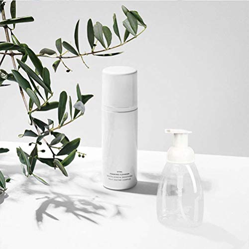 Angoily Dispensadores de Jabón Espumoso de 4 Piezas Botellas de Bomba Botella de Jabón Líquido de Mano Vacía de Plástico para Cocina Baño Salida 300 Ml (Color de La Boquilla Al Azar)