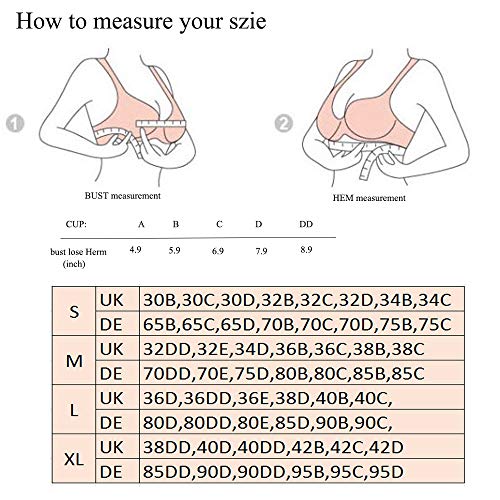 ANGOOL Sujetador Deportivo Almohadillas Extraíbles Yoga Run Bra para Mujer