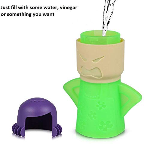 Angry Mama Limpiador de microondas, limpiador a vapor para horno microondas, vaporizador de mamá enojada que limpia las manchas de suciedad fácilmente en minutos con vinagre y agua