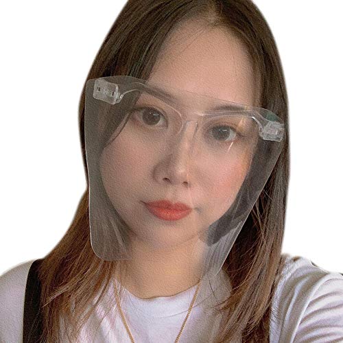 aniceday Visera De Escudo Protector Facial con Marco De Gafas Cocina Tablero Protector Transparente para Cocinar