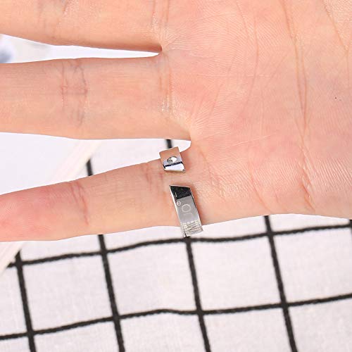 Anillo anti-ronquidos 3 tamaños, anillo anti-ronquidos, guardia de ronquidos dormir respirando ronquidos, mejorar la respiración, hombres y mujeres de los niños (M)