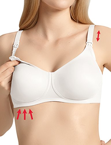 Anita Maternity Still-BH Basic Sujetador de Lactancia, Blanco (006), 95G para Mujer