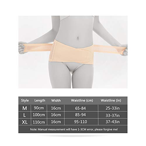 ANMODUXY Sacroiliac SI Belt, Transpirable Cinturón de Si Que alivian el Dolor ciático, pélvico, Lumbar y de Las piernas, estabilizan la articulación SI,A,XL