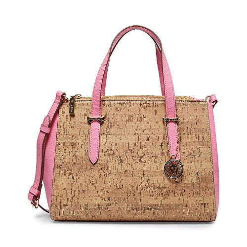 Anne Klein - Mochila de corcho metálico, Rosa (Rosado), Talla única