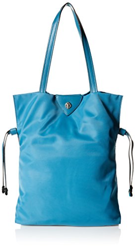Anne Klein NS NYLON TOTE - Bolso de mano para mujer, color Azul, talla Einheitsgröße