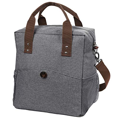 Anpro Bolsa Porta Alimentos,Bolsas Térmicas Comida,Bolsa Nevera para Almuerzo, Trabajo,Playa,Vajilla de Exterior y Picnic, Oficina,Viaje,Bolso Playa Alimiento para Hombre,Mujer,Ninos