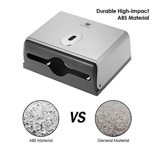 Anself - Dispensador de Toallas de Papel Manual, Zig-Zag, Montado a Pared