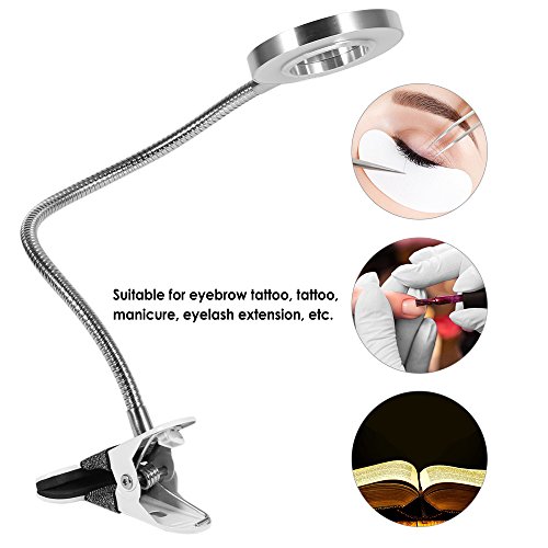 Anself - Lámpara de mesa flexible que protege los ojos para el tatuaje artístico de uñas (#1)