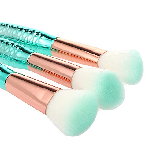 Anself Pro 10 Unids Pinceles de Maquillaje Set Sombra de Ojos Powder Eyeliner Eylash Lip Make Up Brush