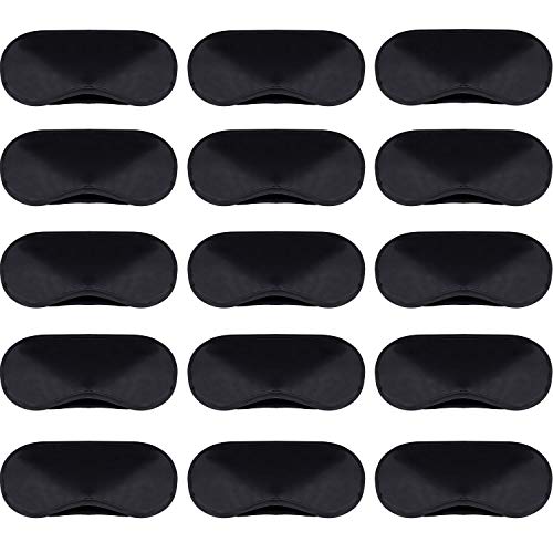 Antifaz para dormir, antifaz para los ojos, máscaras para dormir, para juegos, fiestas, viajes, con almohadilla para la nariz y correa ajustable, 50 unidades