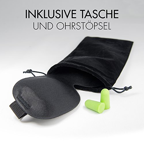 Antifaz para dormir en 3D de máxima calidad, gran comodidad, para hombre y mujer, para un sueño agradable, Incluye tapones y funda