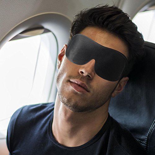 Antifaz para dormir en 3D de máxima calidad, gran comodidad, para hombre y mujer, para un sueño agradable, Incluye tapones y funda