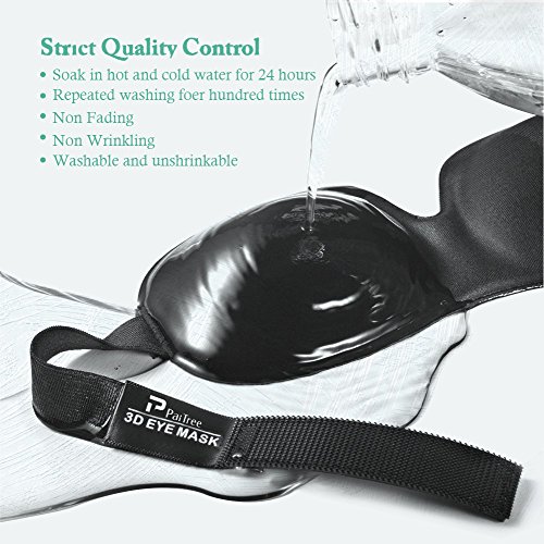 Antifaz para dormir Máscara De Dormir Para Hombres y Mujeres, Máscara De ojo PaiTree Antifaz Para Dormir, Máscara De Ojos Cómoda y Ultra Suave Para El Contorno 3D Con Contorno Ajustable.