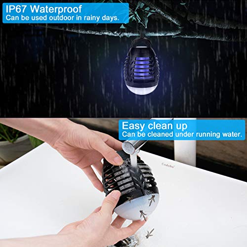 Antimosquitos, Mosquito Killer Lámpara USB, No Tóxico Potente Insecticida, Lámpara de Mosquito, Trampa de Insectos Voladores Que Emite Luz Lámpara Electrónica UV para Exteriores e Interiores