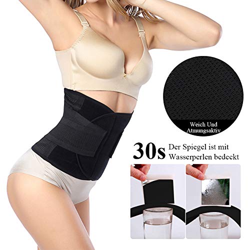 ANTOPM Faja Reductora Mujer, Fajas Reductoras Adelgazantes Mujer Postparto, Faja Lumbar Adelgazante Mujer Abdomen Adjustable para Deporte Fitness
