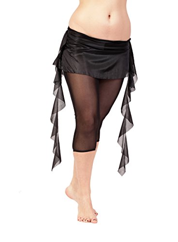 Anuka Mini Falda con Volantes Laterales para la Danza del Vientre