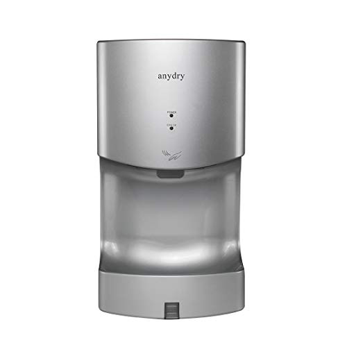 anydry AD2630T Montado en la Pared 1400W Alta Velocidad Secador de Manos Cubierta de ABS,Plata