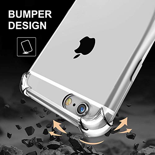 AODOOR - Cadena de teléfono móvil compatible con iPhone 6/iPhone 6s, funda iPhone 6S funda con cordón para el cuello, funda de silicona con cinta, funda para el cuello con cordón para el iPhone 6