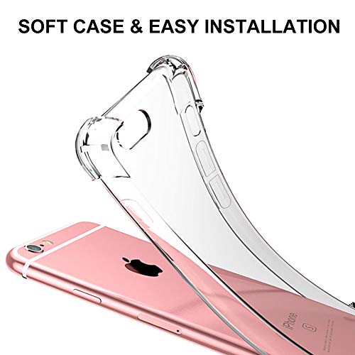 AODOOR - Cadena de teléfono móvil compatible con iPhone 6/iPhone 6s, funda iPhone 6S funda con cordón para el cuello, funda de silicona con cinta, funda para el cuello con cordón para el iPhone 6