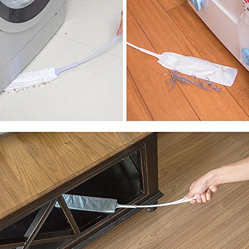 AOLVO - Limpiador de Polvo de Mano para Limpiar Huecos de Ranuras, Desmontable, no Tejido, para sofá, electrodomésticos, Borde Inferior de Repuesto, alargador de Hueco, Cepillo de Polvo