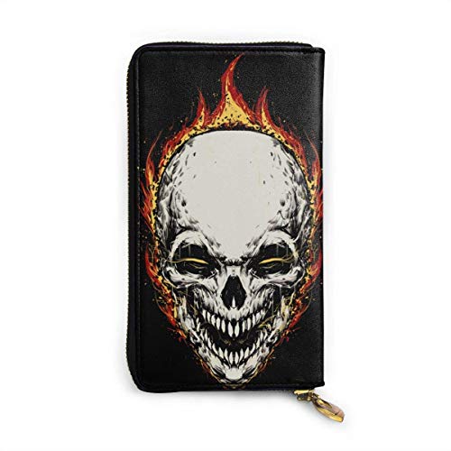 AOOEDM Assassin 's Creed Anime DIY Cartera de Cuero Genuino Cartera de Cuero de Moda de Dibujos Animados Titular de la Tarjeta Monedero Cartera con Cremallera